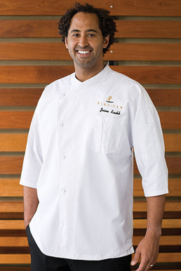 Picture of Chef Works - SI34-WWT - Positano Signature Series White 34 Sleeve Chef Coat